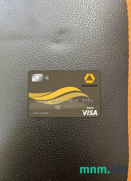 Belize Commerzbank wygląd zdjęcia karty wizowej skan PSD + zdjęcie